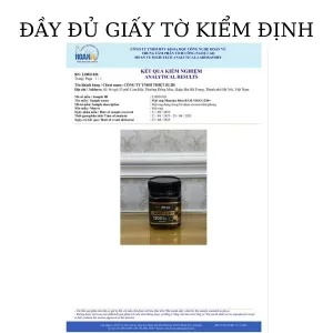 Đầy đủ giấy tờ kiểm định từ PTN độc lập